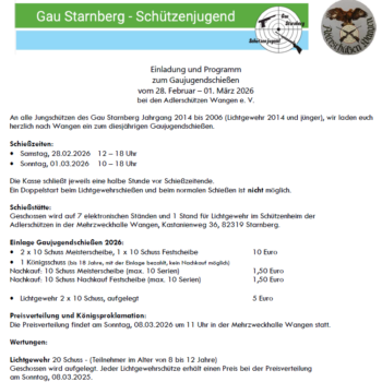 Gaujugendschießen 2026